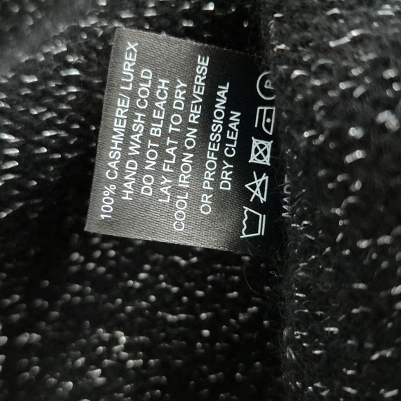 Generation Love Black Cold Shoulder Cashmere Sweater - Picture 6 of 6